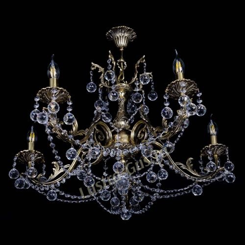 Бронзовая люстра Кассандра №5 шар в Самаре Гусь Хрустальный