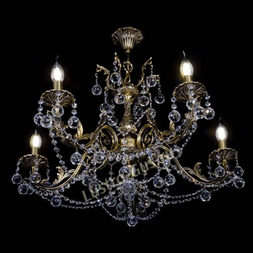 Бронзовая люстра Кассандра №5 шар в Самаре Гусь Хрустальный