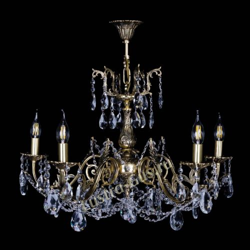 Бронзовая люстра Кассандра №5 журавлик в Самаре Гусь Хрустальный