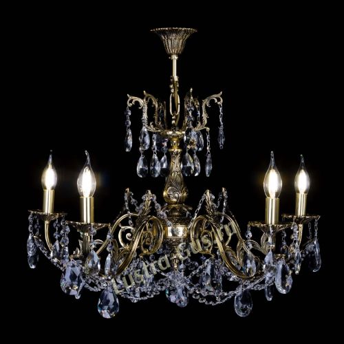 Бронзовая люстра Кассандра №5 журавлик в Самаре Гусь Хрустальный