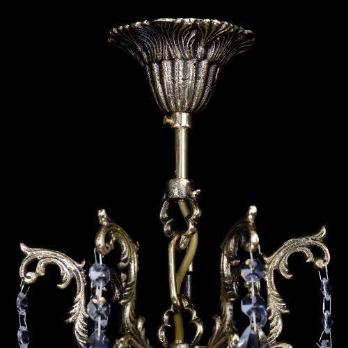 Бронзовая люстра Кассандра №5 журавлик в Самаре Гусь Хрустальный