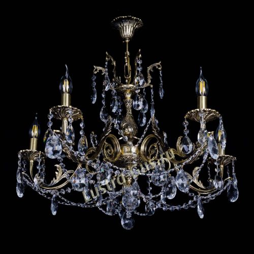 Бронзовая люстра Кассандра №5 журавлик в Самаре Гусь Хрустальный