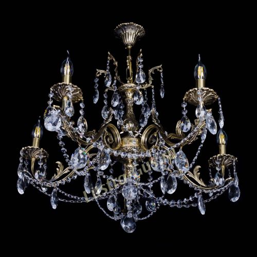 Бронзовая люстра Кассандра №5 журавлик в Самаре Гусь Хрустальный