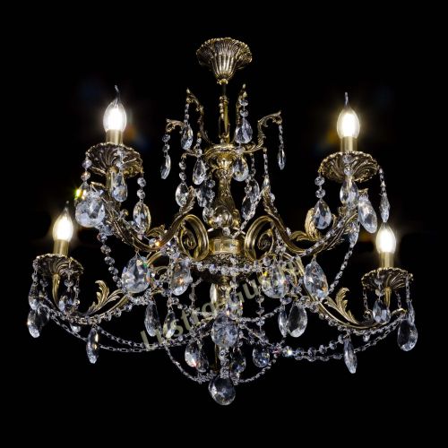 Бронзовая люстра Кассандра №5 журавлик в Самаре Гусь Хрустальный