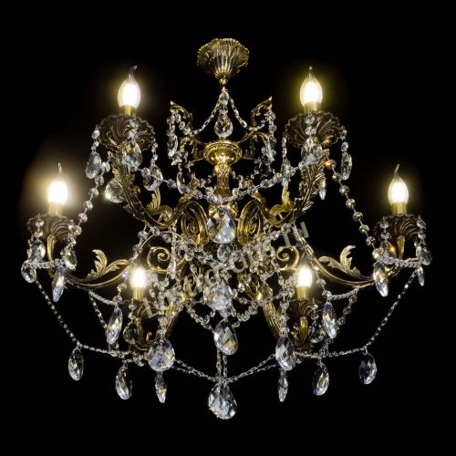 Бронзовая люстра Кассандра №6/2 баден в Самаре Гусь Хрустальный