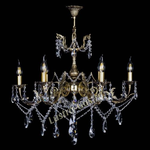  Бронзовая люстра Кассандра №6/2 лучик в Самаре Гусь Хрустальный