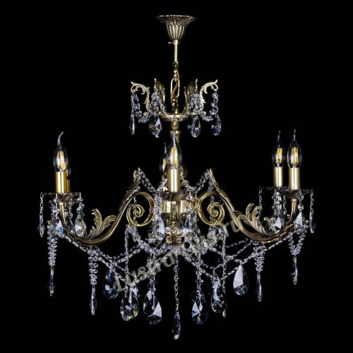  Бронзовая люстра Кассандра №6/2 лучик в Самаре Гусь Хрустальный