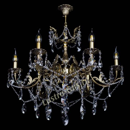  Бронзовая люстра Кассандра №6/2 лучик в Самаре Гусь Хрустальный