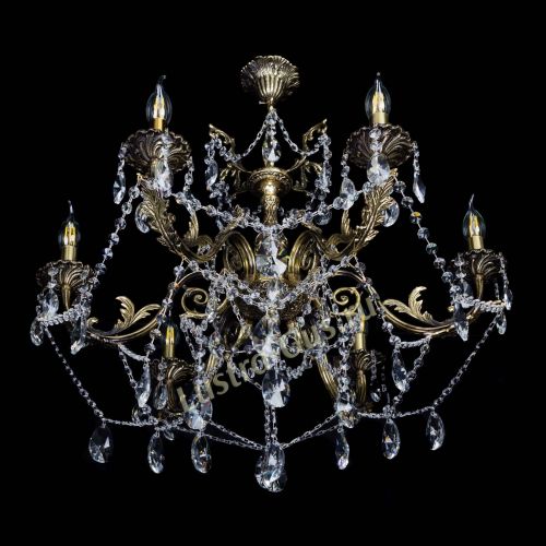  Бронзовая люстра Кассандра №6/2 лучик в Самаре Гусь Хрустальный