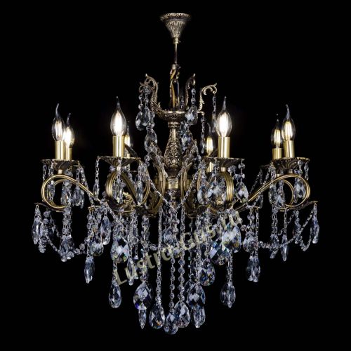 Бронзовая люстра Мелания №8/2 баден в Самаре Гусь Хрустальный