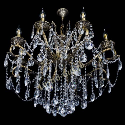 Бронзовая люстра Мелания №8/2 баден в Самаре Гусь Хрустальный