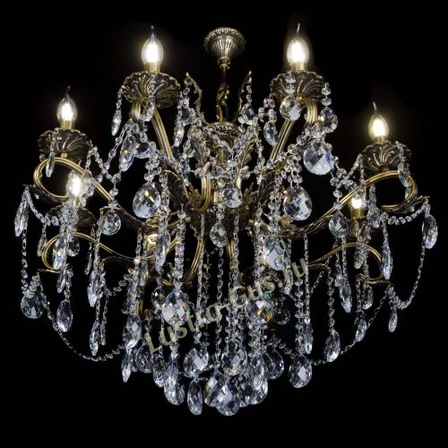 Бронзовая люстра Мелания №8/2 баден в Самаре Гусь Хрустальный