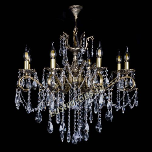 Бронзовая люстра Мелания №8/2 лучик в Самаре Гусь Хрустальный