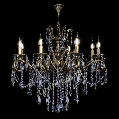 Бронзовая люстра Мелания №8/2 лучик в Самаре Гусь Хрустальный