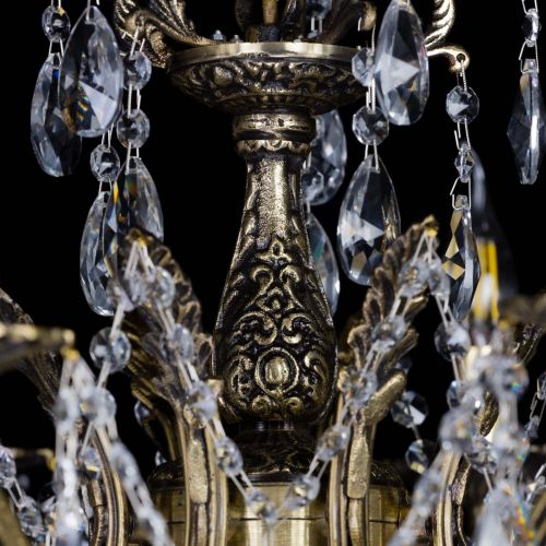 Бронзовая люстра Мелания №8/2 лучик в Самаре Гусь Хрустальный