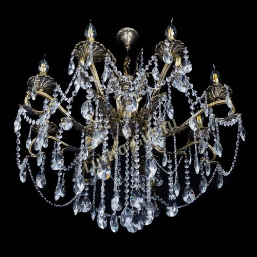 Бронзовая люстра Мелания №8/2 лучик в Самаре Гусь Хрустальный