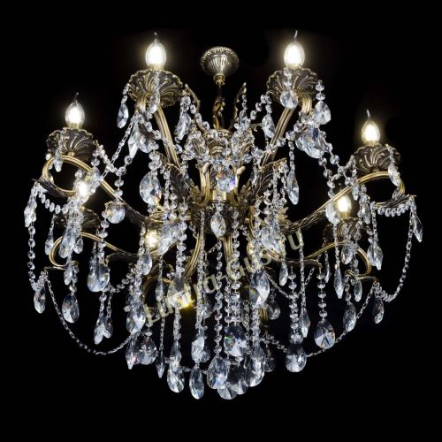 Бронзовая люстра Мелания №8/2 лучик в Самаре Гусь Хрустальный