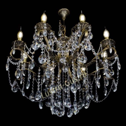 Бронзовая люстра Мелания №8/2 журавлик в Самаре Гусь Хрустальный