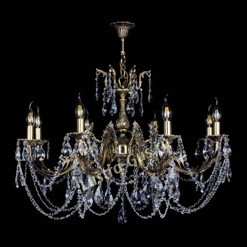 Бронзовая люстра Кассандра №8 лучик в Самаре Гусь Хрустальный