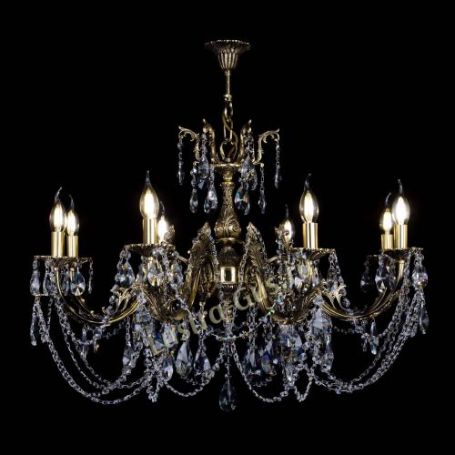 Бронзовая люстра Кассандра №8 лучик в Самаре Гусь Хрустальный