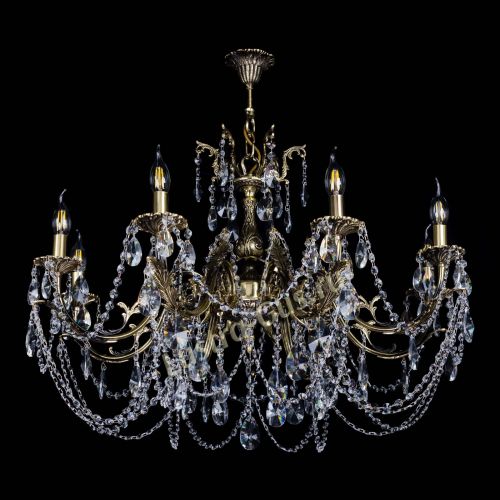 Бронзовая люстра Кассандра №8 лучик в Самаре Гусь Хрустальный