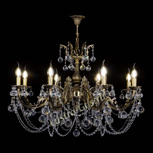 Бронзовая люстра Кассандра №8 шар в Самаре Гусь Хрустальный