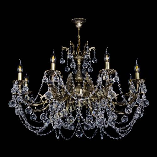 Бронзовая люстра Кассандра №8 шар в Самаре Гусь Хрустальный