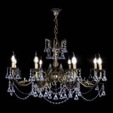 Бронзовая люстра Кассандра №8 удлиненная с конусами в Самаре