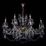 Бронзовая люстра Кассандра №8 удлиненная с конусами в Самаре