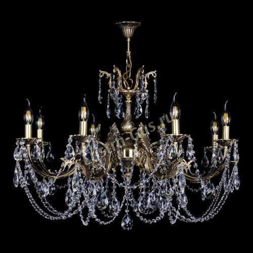 Бронзовая люстра Кассандра №8 журавлик в Самаре Гусь Хрустальный