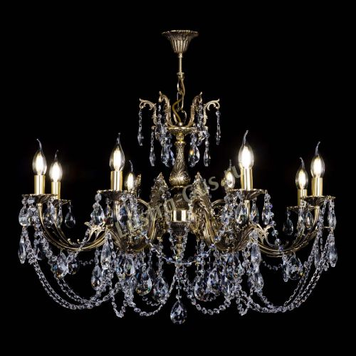 Бронзовая люстра Кассандра №8 журавлик в Самаре Гусь Хрустальный