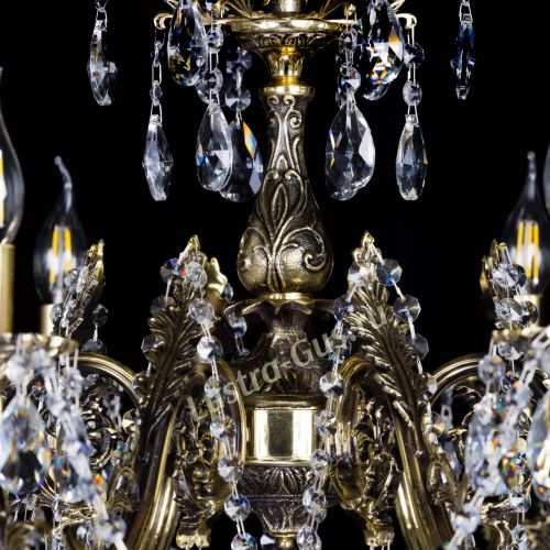 Бронзовая люстра Кассандра №8 журавлик в Самаре Гусь Хрустальный