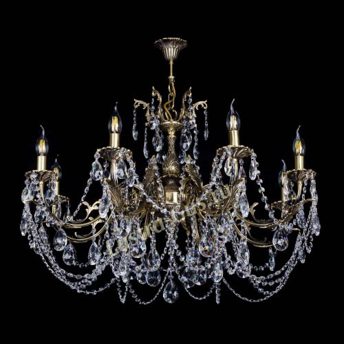 Бронзовая люстра Кассандра №8 журавлик в Самаре Гусь Хрустальный