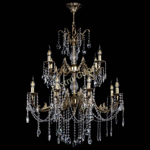 Люстра бронзовая Кассандра Алфея №12 баден в Самаре Гусь Хрустальный