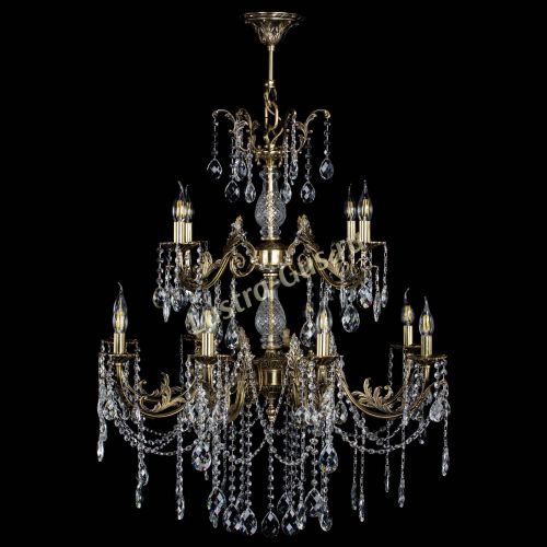 Люстра бронзовая Кассандра Алфея №12 баден в Самаре Гусь Хрустальный