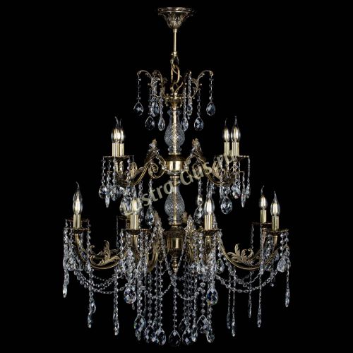 Люстра бронзовая Кассандра Алфея №12 баден в Самаре Гусь Хрустальный