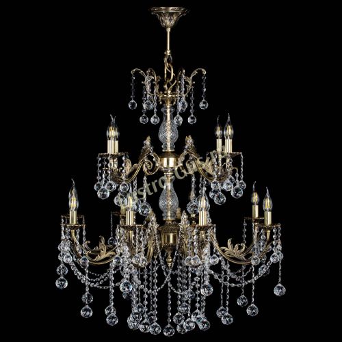 Люстра бронзовая Кассандра Алфея №12 шар в Самаре Гусь Хрустальный