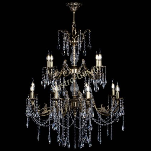 Люстра бронзовая Кассандра Алфея №12 журавлик в Самаре Гусь Хрустальный