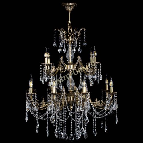 Люстра бронзовая Кассандра Алфея №12 звездочка в Самаре Гусь Хрустальный