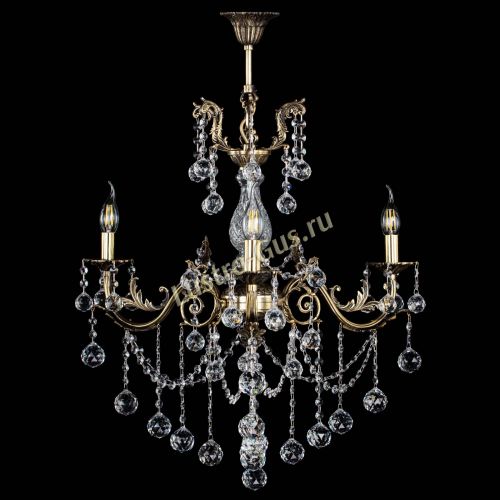 Люстра бронзовая Кассандра Алфея №3/1 шар в Самаре Гусь Хрустальный