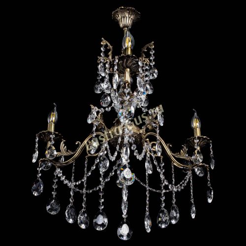 Люстра бронзовая Кассандра Алфея №3/1 звездочка в Самаре Гусь Хрустальный