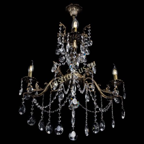 Люстра бронзовая Кассандра Алфея №3/1 звездочка в Самаре Гусь Хрустальный