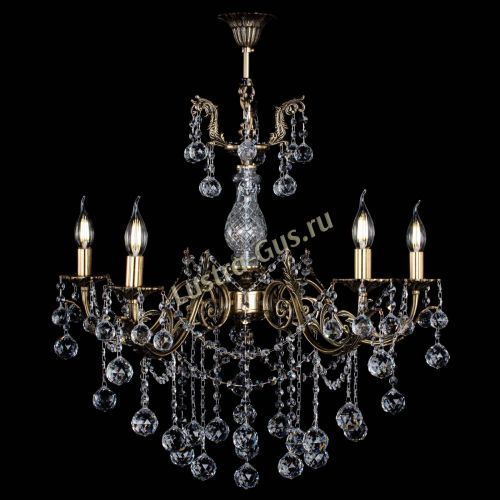 Люстра бронзовая Кассандра Алфея №5/1 шар в Самаре Гусь Хрустальный