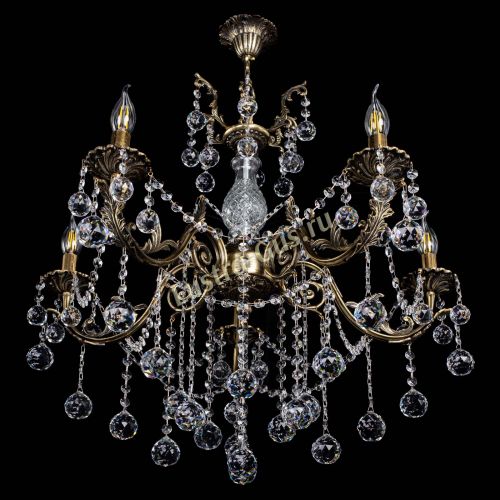 Люстра бронзовая Кассандра Алфея №5/1 шар в Самаре Гусь Хрустальный