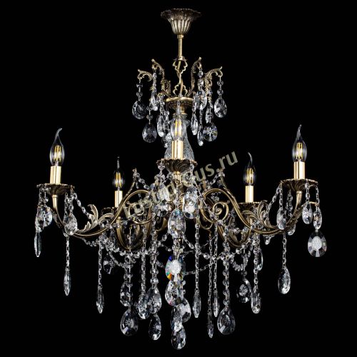 Люстра бронзовая Кассандра Алфея №5/1 звездочка в Самаре Гусь Хрустальный