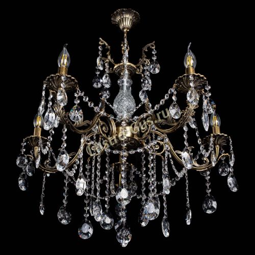 Люстра бронзовая Кассандра Алфея №5/1 звездочка в Самаре Гусь Хрустальный