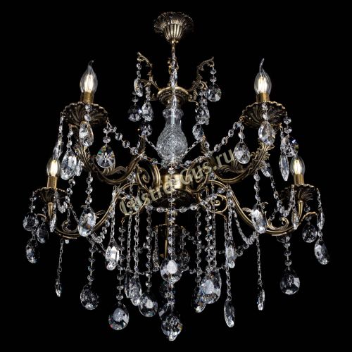 Люстра бронзовая Кассандра Алфея №5/1 звездочка в Самаре Гусь Хрустальный