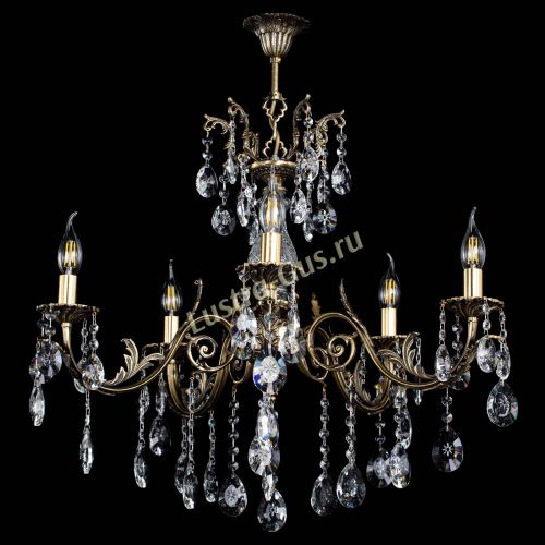 Люстра бронзовая Кассандра Алфея №5/2 звездочка в Самаре Гусь Хрустальный