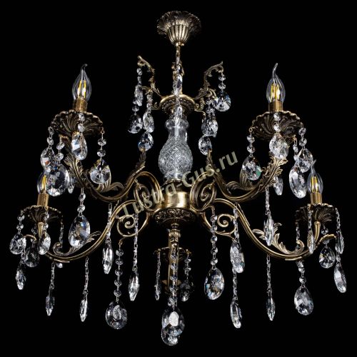 Люстра бронзовая Кассандра Алфея №5/2 звездочка в Самаре Гусь Хрустальный