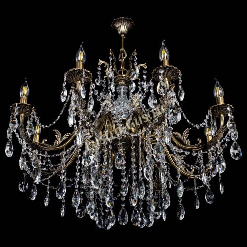 Люстра бронзовая Кассандра Алфея №8/1 журавлик в Самаре Гусь Хрустальный